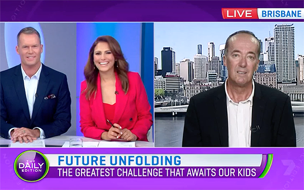 Tony on Channel 7, talking about The Next Generation